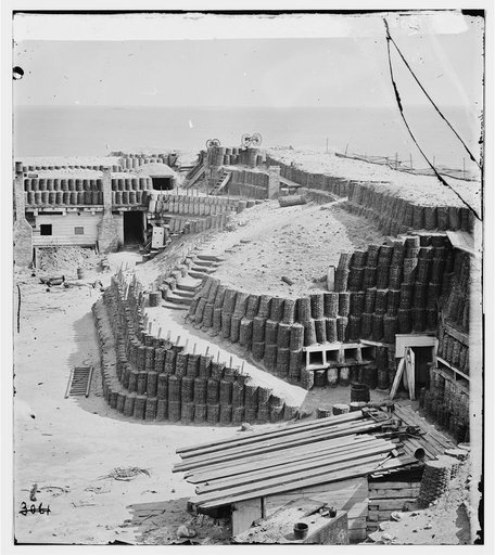 Charleston, S.C. Interior of Fort Sumter with gabions; another view