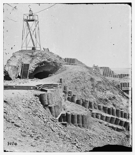 Charleston, S.C. Beacon on parapet of Fort Sumter