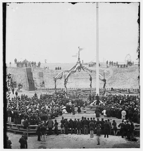 Charleston, S.C. Crowd inside Fort Sumter; another view