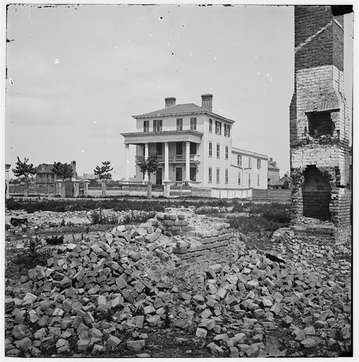 Charleston, S.C. O'Connor house (180 Broad Street), in which Union officers were confined under fire