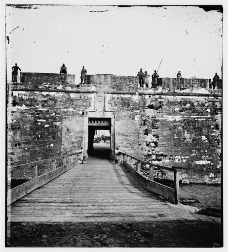 Saint Augustine, Fla. Sally port of Fort Marion