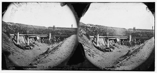 Fort Fisher, N.C. Interior of the "Pulpit"; another view