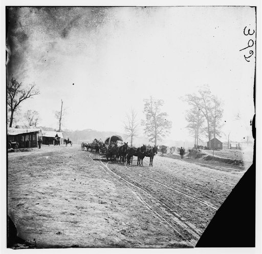 Big Black River Station, Miss. Wagons and sheds