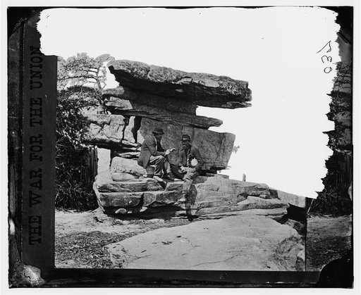 Chattanooga, Tenn., vicinity. Umbrella Rock on Lookout Mountain