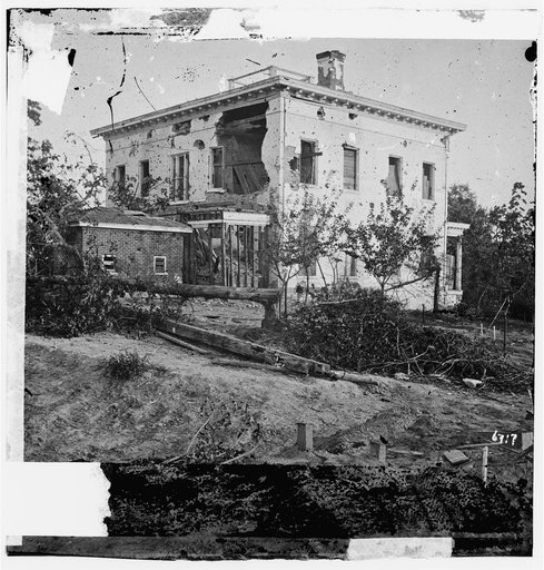 Atlanta, Ga. The shell-damaged Ponder House
