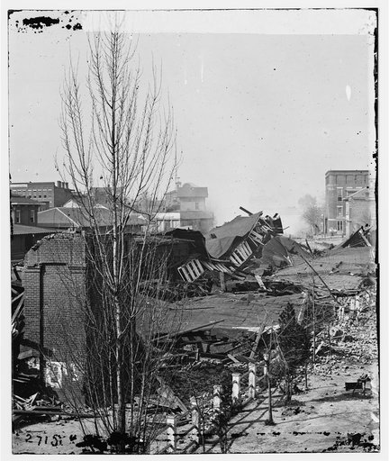 Atlanta, Ga. Ruins of depot, blown up on Sherman's departure