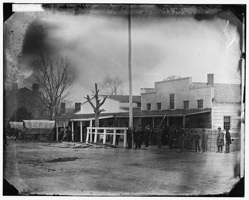 Washington, D.C. Staff, buildings, and wagons of the Medical Department