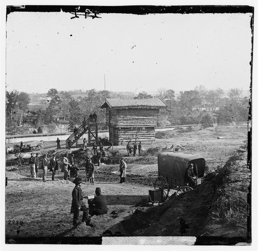 Arlington Heights, Va. Blockhouse near Aqueduct Bridge