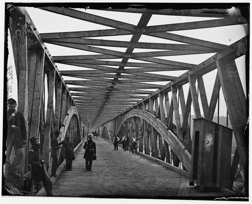 Washington, D.C. View across Chain Bridge over the Potomac