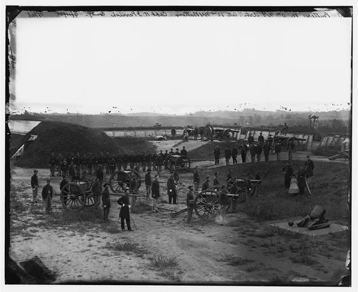 Washington, D.C. Company M, 9th New York Heavy Artillery, in a fort