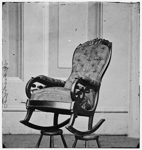 Washington, D.C. Rocking chair used by President Lincoln in Ford's Theater