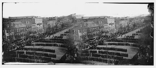 Washington, D.C. President Lincoln's funeral procession on Pennsylvania Avenue