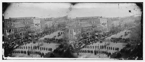 Washington, D.C. President Lincoln's funeral procession on Pennsylvania Avenue; another view