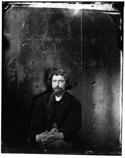 Washington Navy Yard, D.C. Unidentified man, arrested on suspicion of being a conspirator (has been erroneously taken for Dr. Samuel A. Mudd, who had a bald forehead; but is probably Hartman Richter, Atzerodt's cousin, arrested with him but later released)