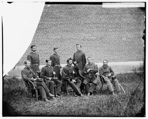 Washington, D.C. Gen. John F. Hartranft and staff, responsible for securing the conspirators at the Arsenal