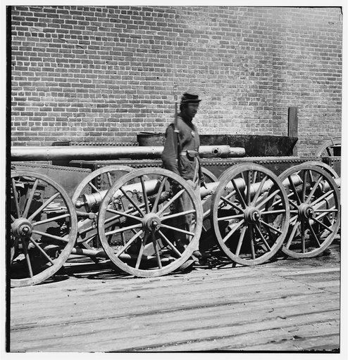 Rocketts, Richmond, VA. Confederate brass mountain howitzers