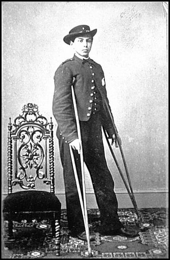 Portrait of Pvt. Charles Mitchel, Company D, 107th New York Volunteers, U.S.A.