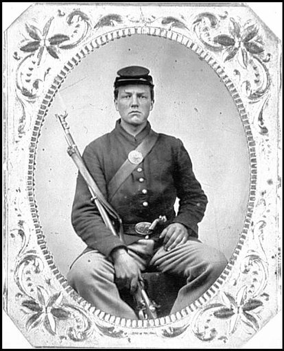 Portrait of Pvt. George A. Stryker, New York Regiment, U.S.A.