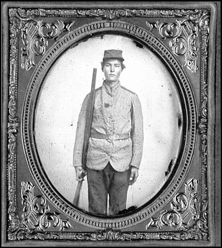 Portrait of Pvt. Walter Miles Parker, 1st Florida Cavalry, C.S.A.