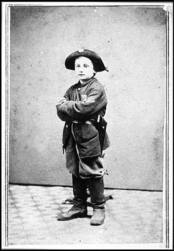 Portrait of boy soldier