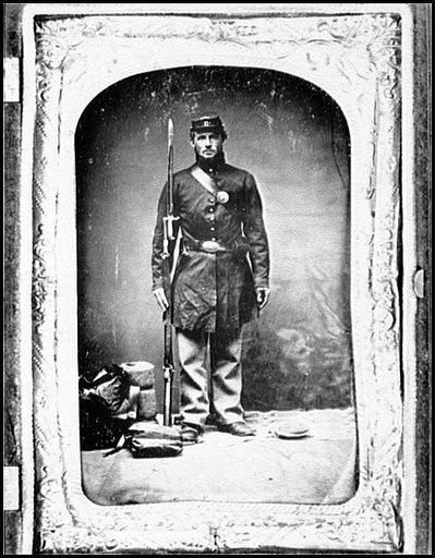 Portrait of Pvt. William W. Heath, Company H, 4th Vermont Infantry, U.S.A.