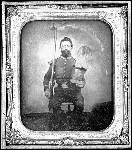 Portrait of Pvt. Andrew F. Skidmore, Mount Vernon Guards, Company E, 17th Virginia Infantry, C.S.A.