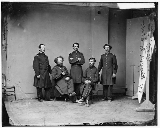 General M.D. Leggett and staff