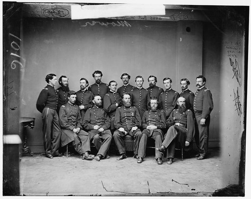 General Joseph Anthony Mower and staff