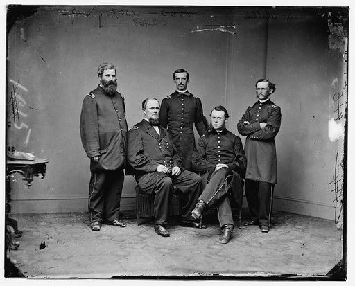 Gen. James W. McMillan and staff