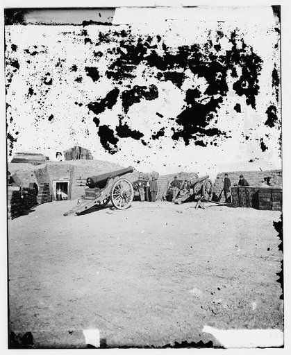 Interior of Fort Putnam on Morris Island