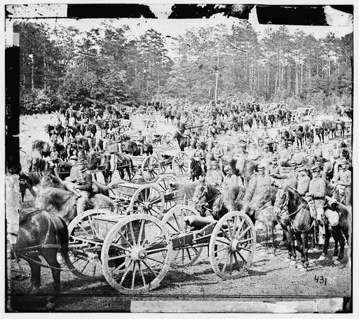 Richmond, VA. Wagon park [crossed out] Fair Oaks, June 1862