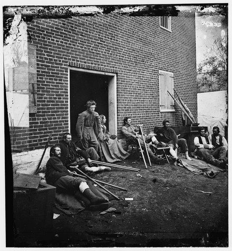 Kearney's men wounded at Fredericksburg.