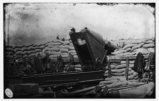 Morris Island, South Carolina. Battery Brown. Burst Gun