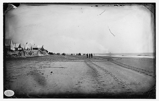 Morris Island, South Carolina. Unidentified camp