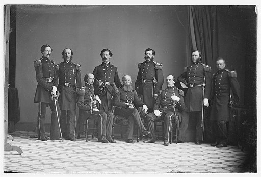 Gen. C.W. Sandford and staff