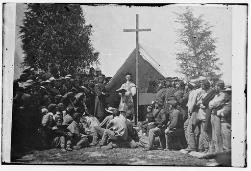 Sunday morning mass. Camp of 69th N.Y. SM