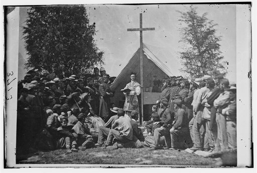 Sunday morning mass. Camp of 69th N.Y. SM
