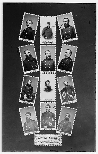 Union Cavalry leaders & raiders: Averill, Kilpatrick, Kautz, Gregg, Sheridan, Custer, Streight, Grierson, Wilson, Stoneman, Merritt, and Torbert