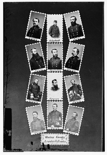 Union Cavalry leaders & raiders: Averill, Kilpatrick, Kautz, Gregg, Sheridan, Custer, Streight, Grierson, Wilson, Stoneman, Merritt, and Torbert