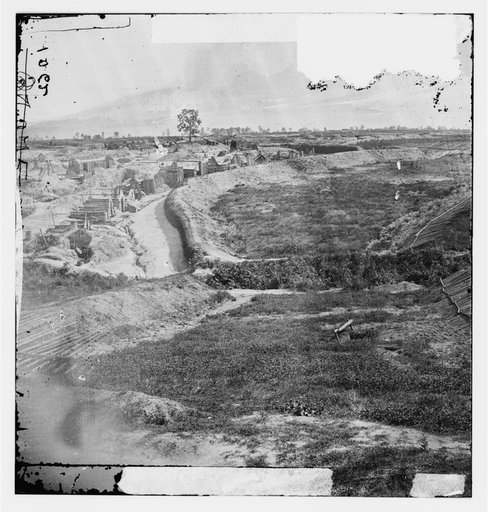 Petersburg, Virginia. View of Federal line near Fort Morton