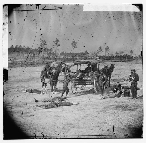 Ambulance Corps. Method of removing wounded from the field