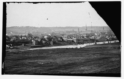Fredricksburg, Virginia. View from across the river