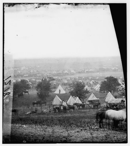 Cumberland Landing, Virginia. Federal encampment on the Pamunkey