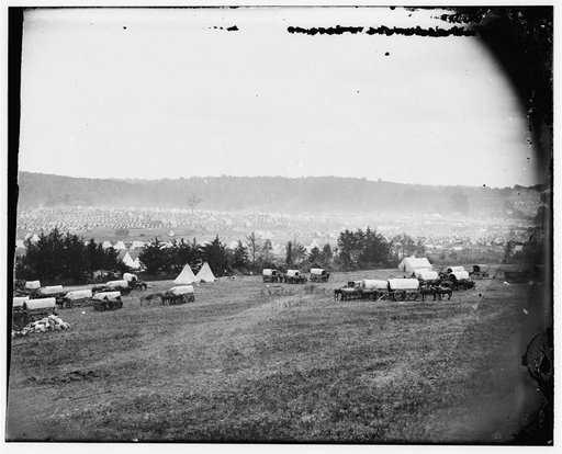 Cumberland Landing, Virginia. Federal encampment on the Pamunkey
