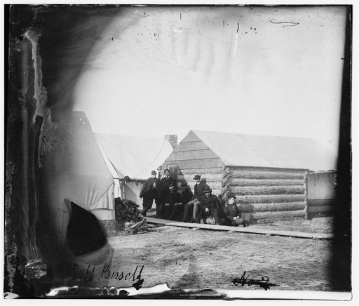 Virginia. Winter quarters of Capt. Bissel, Army of the Potomac
