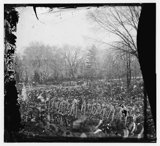 Washington, District of Columbia. Crowd at President Abraham Lincoln's second inauguration