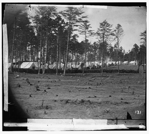 Brandy Station, Virginia. Army of the Potomac. Eastern half of the camp