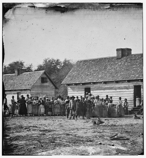 Beaufort, South Carolina. Group of negroes on J.J. Smith's plantation