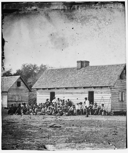 Beaufort, South Carolina. Shooting [i.e., Shouting] party on J.J. Smith's plantation