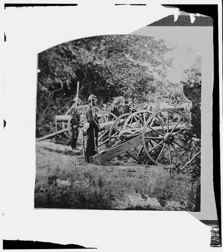 Seabrook Point, Port Royal Island, South Carolina. Mock battery erected by the 79th New York Volunteers on Coosaw River